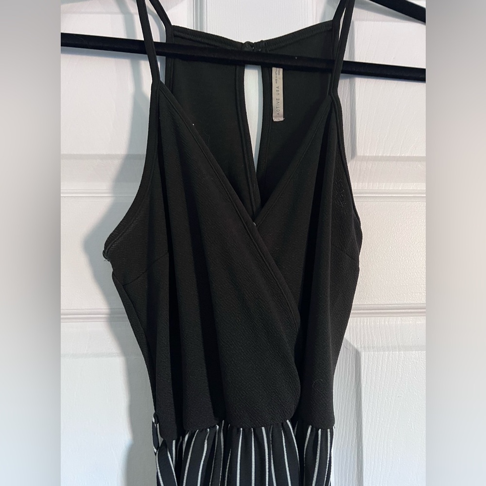 Active USA Pinstripe Jumpsuit / size small